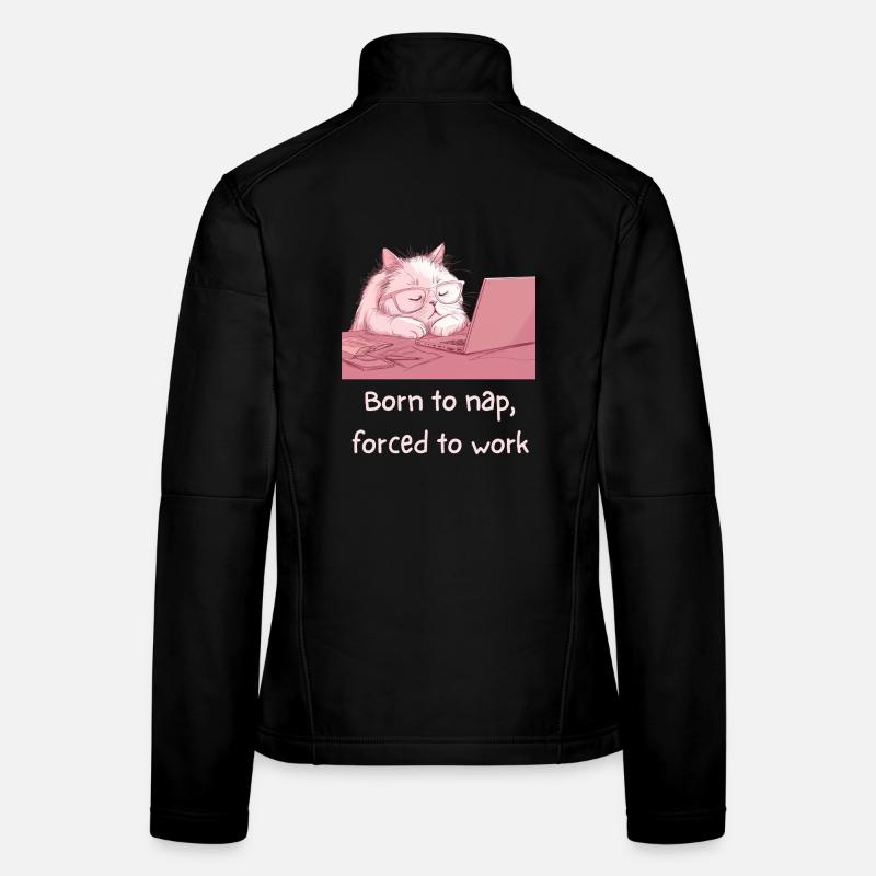 Sleepy_Cat Veste en tissu softshell Femme