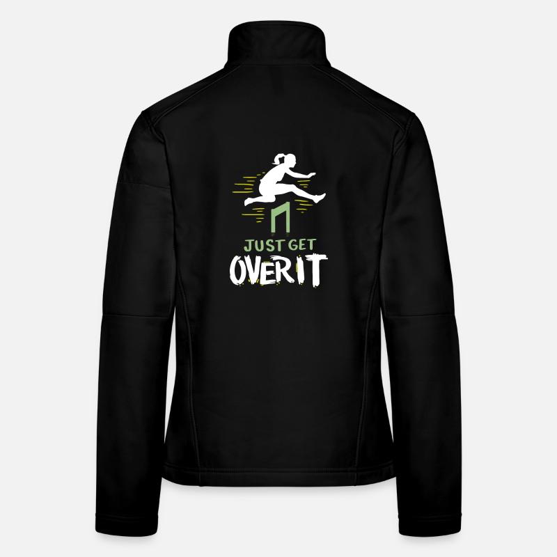 Track and Field Just Get Over It Women's Softshell Jacket