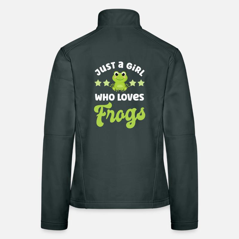 Frosch Frösche Frauen Softshelljacke