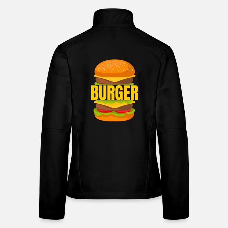 burger, eat a burger, burger fan Women's Softshell Jacket