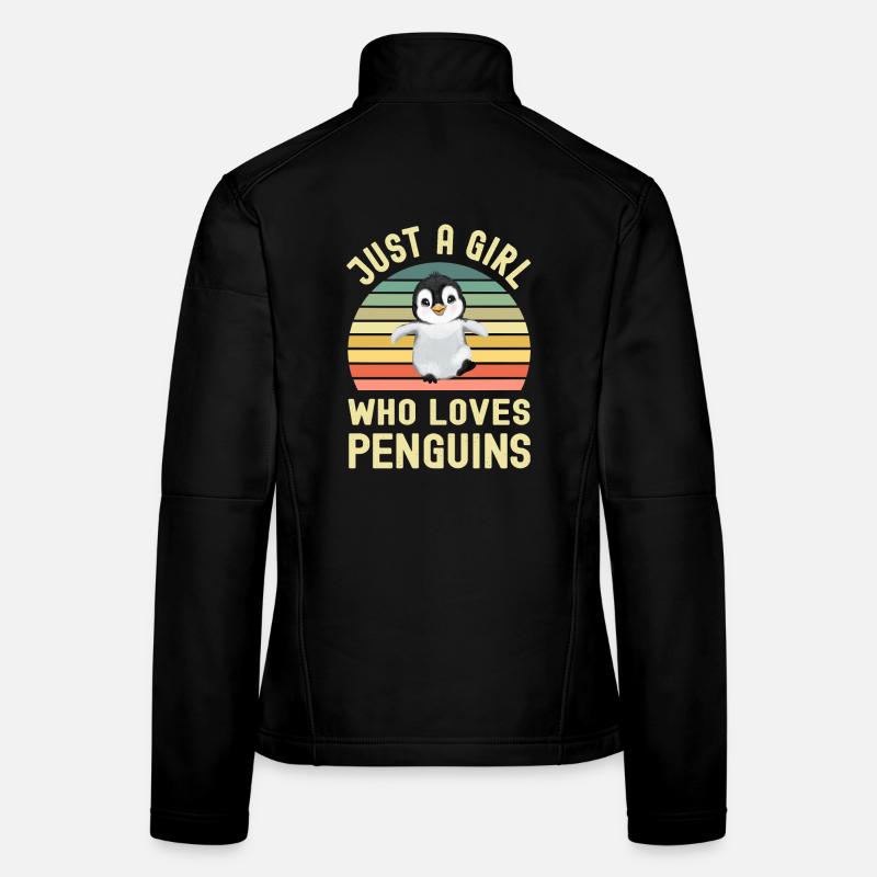 Pinguin Pinguine - Frauen Softshelljacke - Schwarz