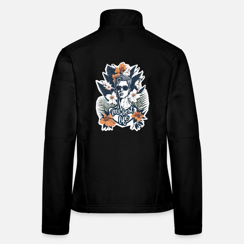 Mein bestes Leben - Frauen Softshelljacke - Schwarz