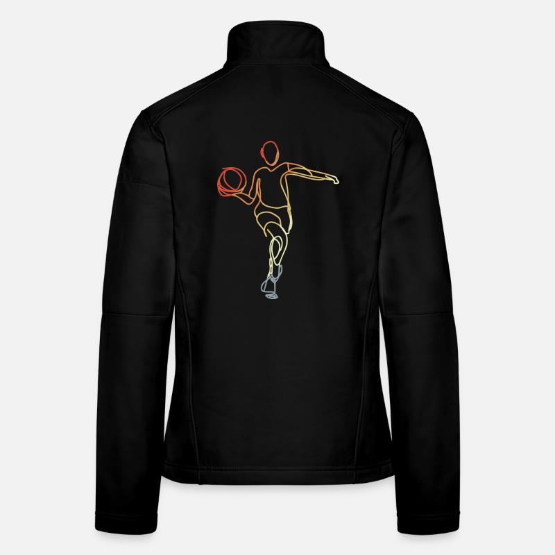 Basketball Player Vintage Women's Softshell Jacket