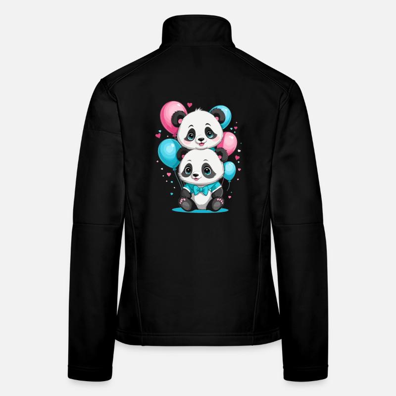 Cute Panda Women's Softshell Jacket