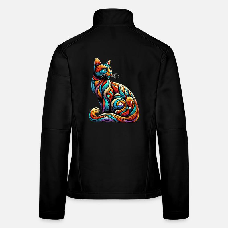 Chat Veste en tissu softshell Femme