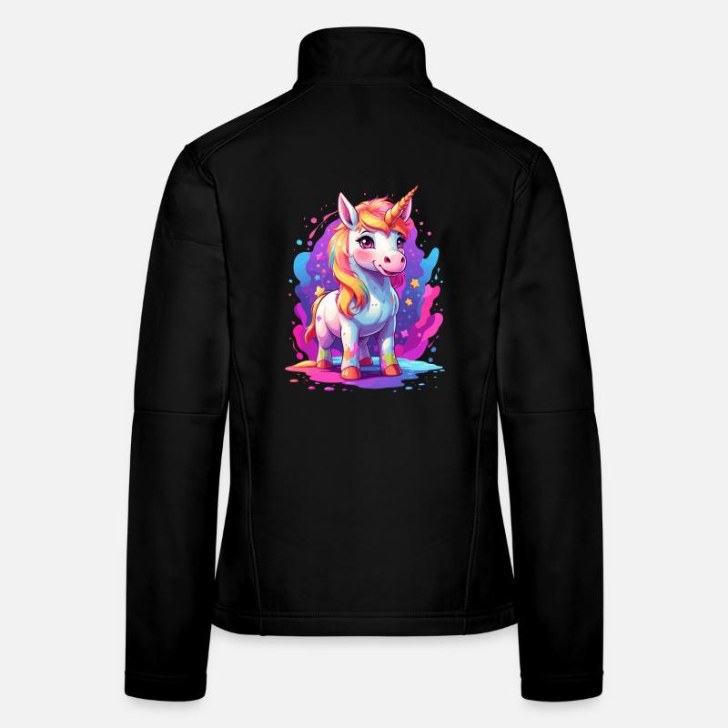 Cute Unicorn Women's Softshell Jacket
