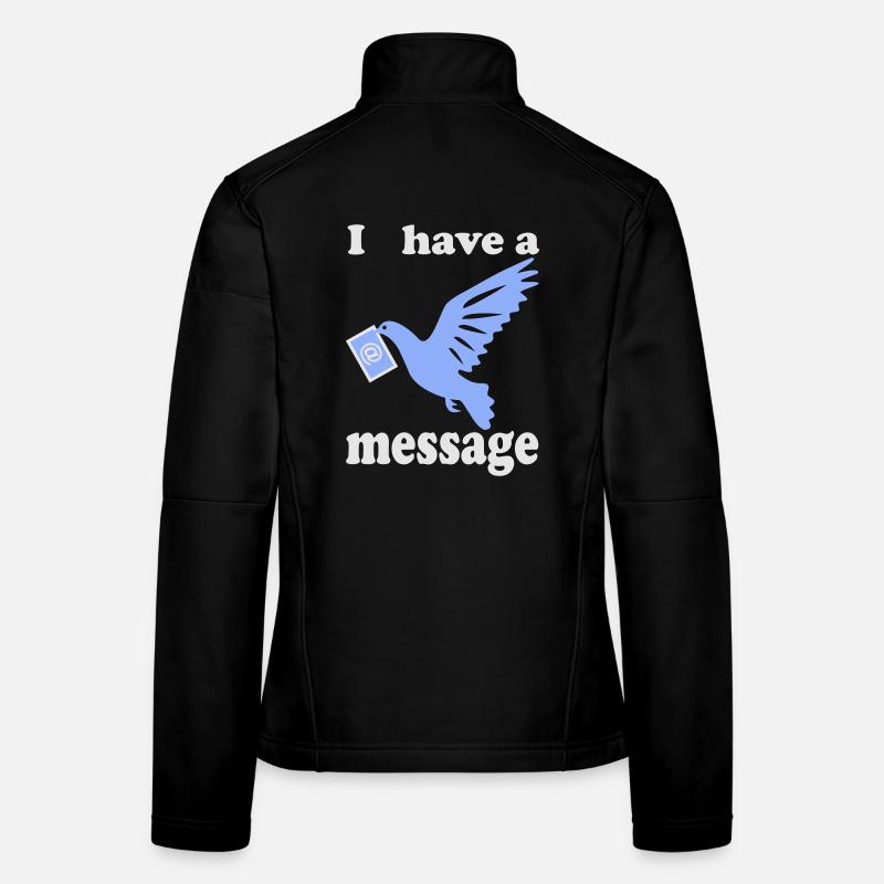 Peace Dove Bird Women's Softshell Jacket