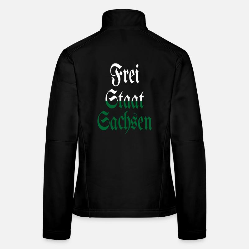 Land libre de Saxe blanc vert maison Veste en tissu softshell Femme