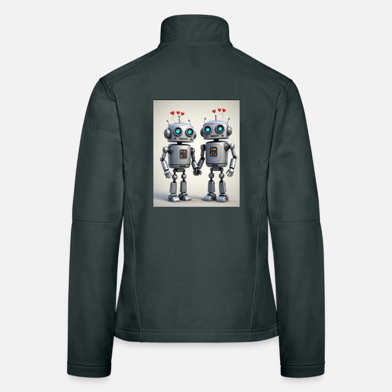 Roboter Pärchen Frauen Softshelljacke