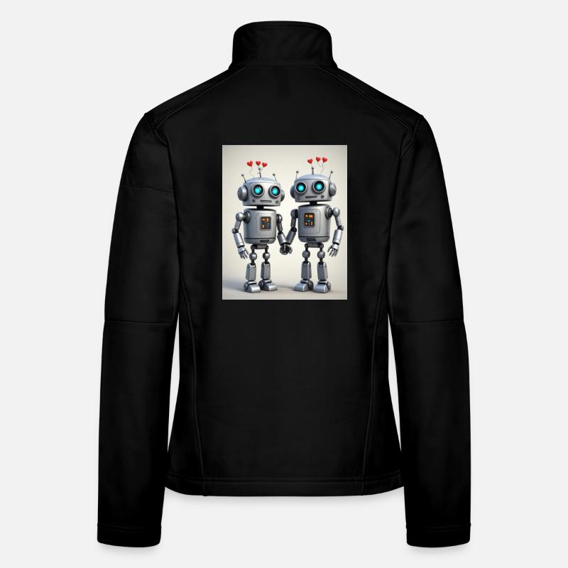 Roboter Pärchen Frauen Softshelljacke