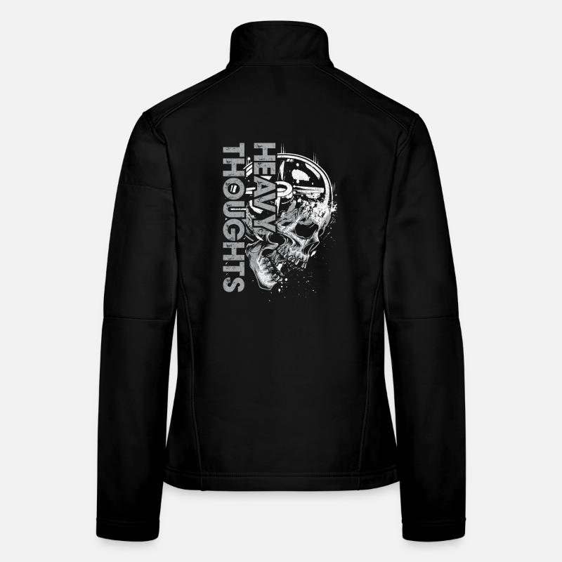 Crâne Vinyle Pulse Graphique Veste en tissu softshell Femme