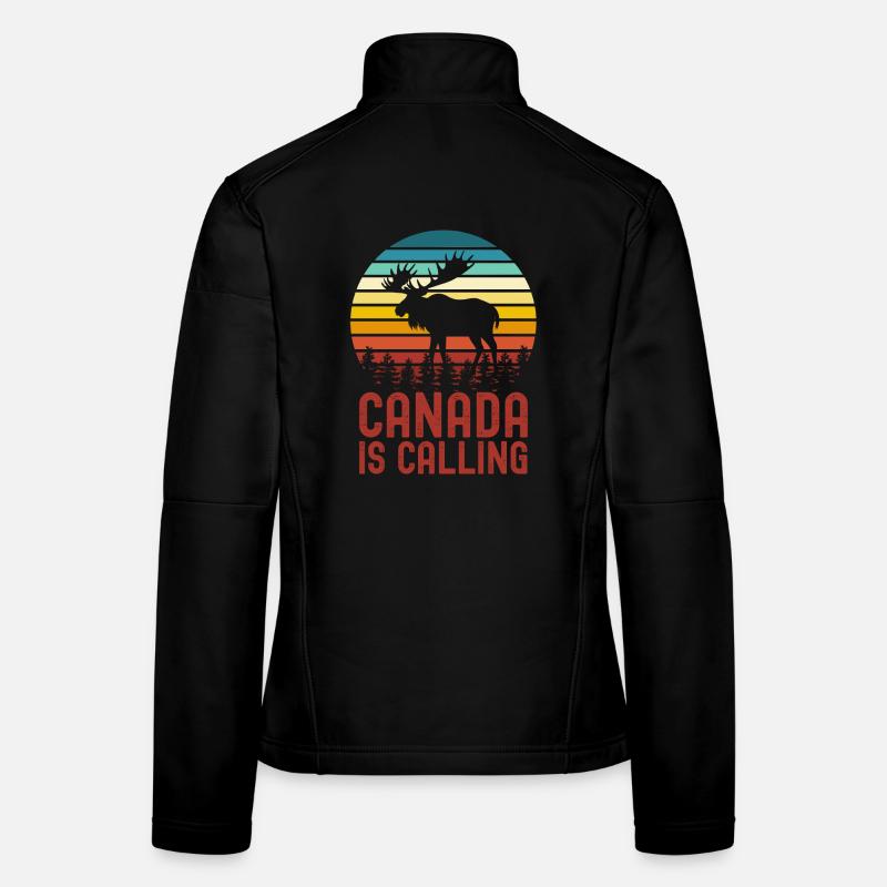 Kanada Elch Frauen Softshelljacke