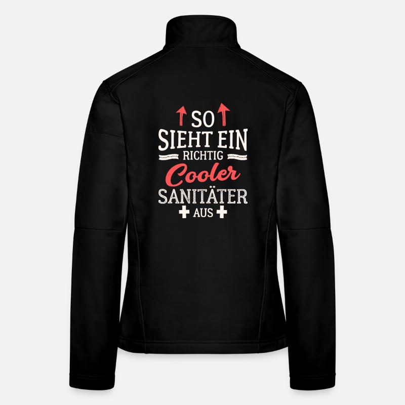 So sieht ein richtig cooler Sanitäter aus Frauen Softshelljacke