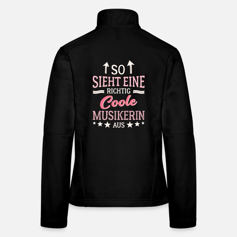 So sieht eine richtig coole Musikerin aus Frauen Softshelljacke
