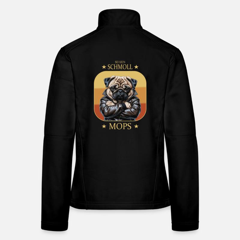 Pouty pug Women's Softshell Jacket