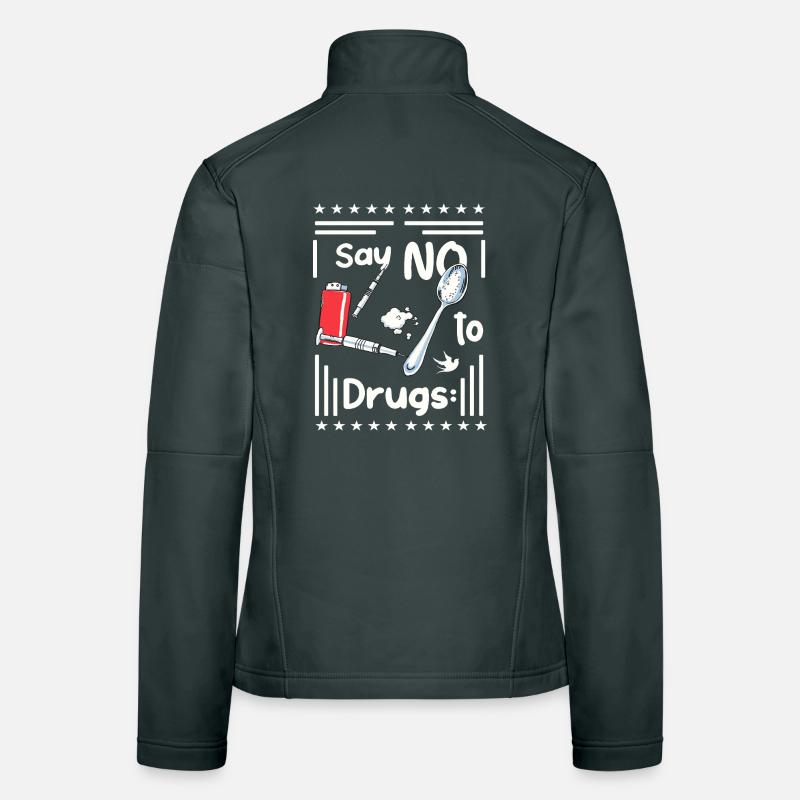 Dites NON à la drogue Veste en tissu softshell Femme
