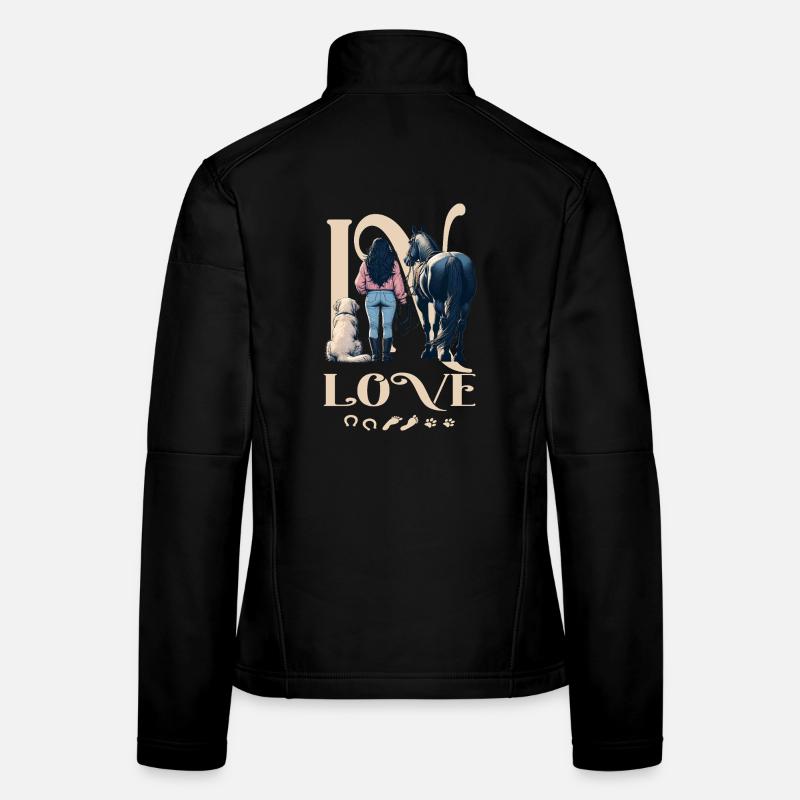 Pferde Liebe Frauen Softshelljacke