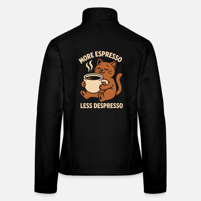 Plus d’espresso Moins de Despresso Veste en tissu softshell Femme