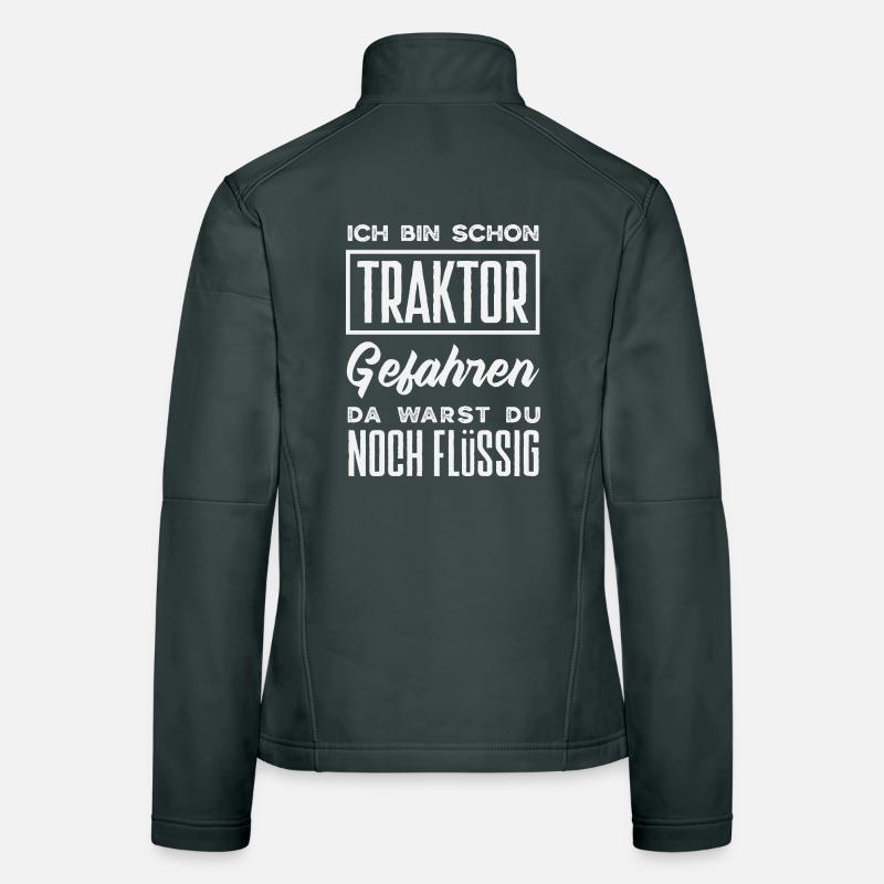 Ich bin schon Traktor gefahren du flüssig Frauen Softshelljacke
