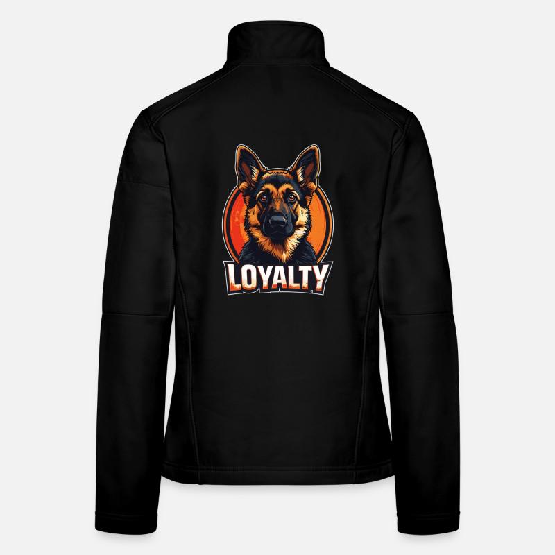 Loyauté – German Shepherd Design Veste en tissu softshell Femme