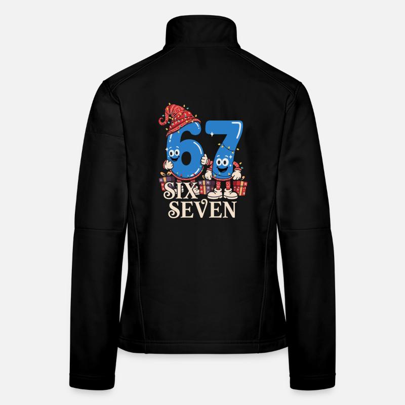Sechs Sieben 6 7 Aura Points Kids Gaming Niedlich  Frauen Softshelljacke