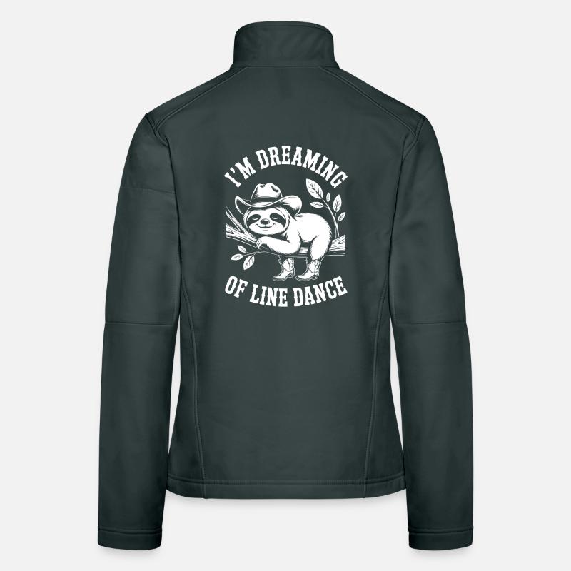 Dreaming Sloth Line Dance Women's Softshell Jacket