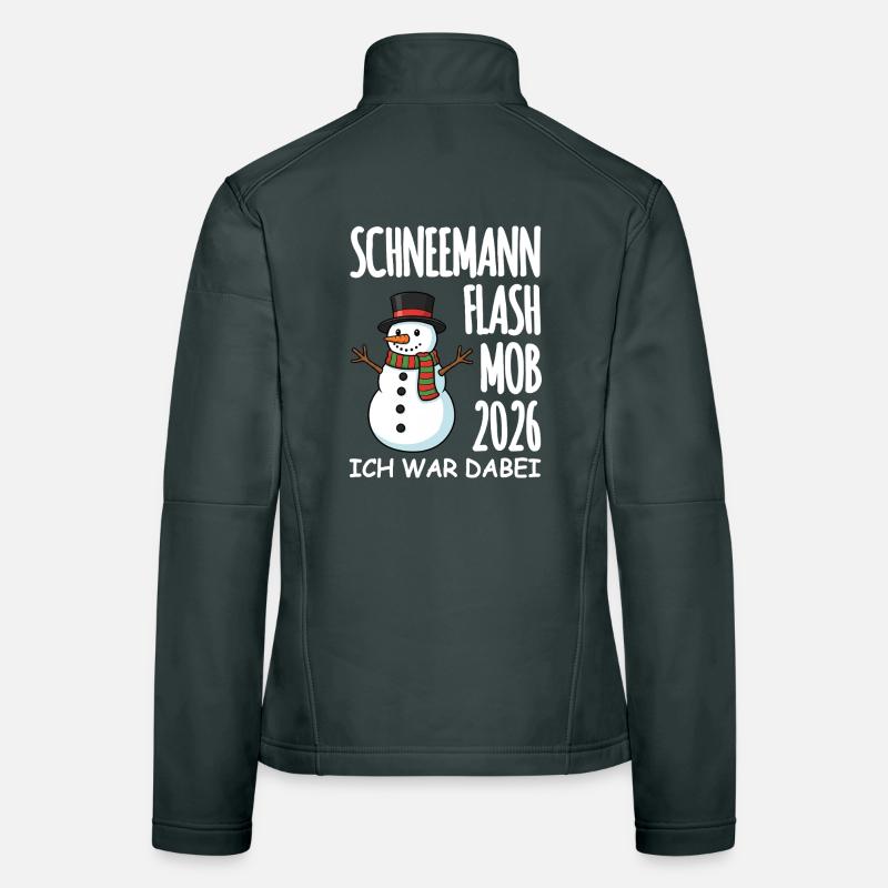 Snowman flash mob Women's Softshell Jacket