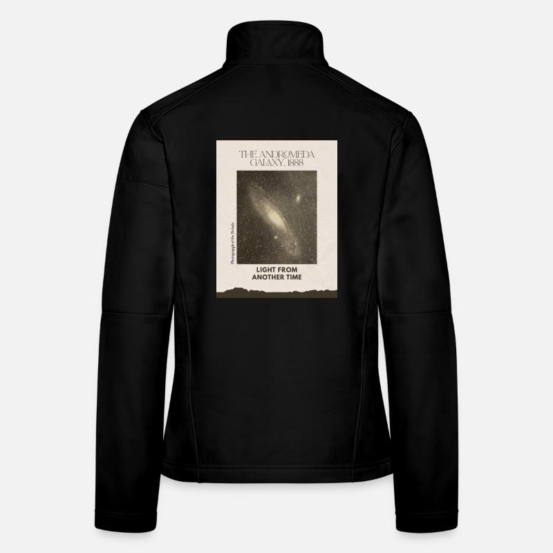 Andromeda Galaxy Vintage  - Women's Softshell Jacket - black