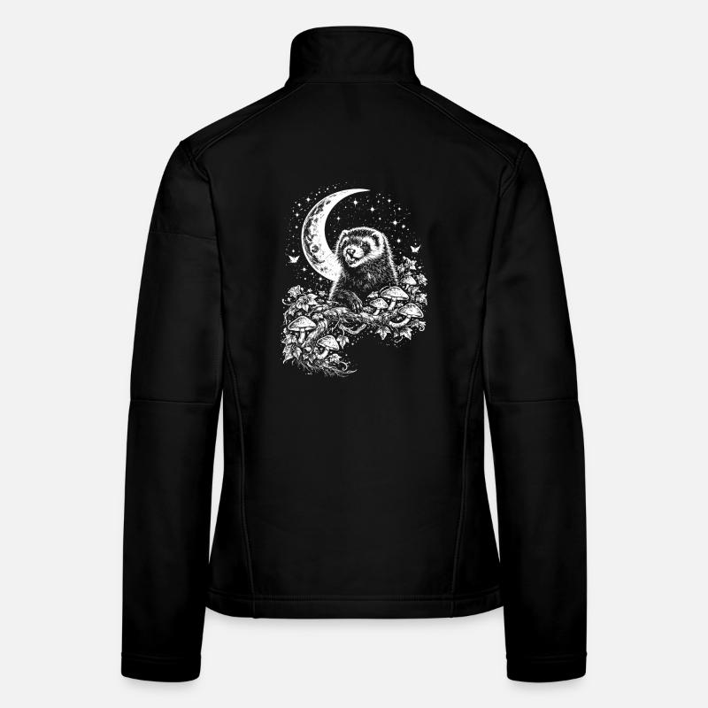 Furet de la Lune Veste en tissu softshell Femme