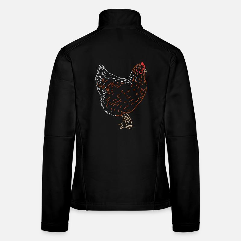 Rooster or Hen Women's Softshell Jacket