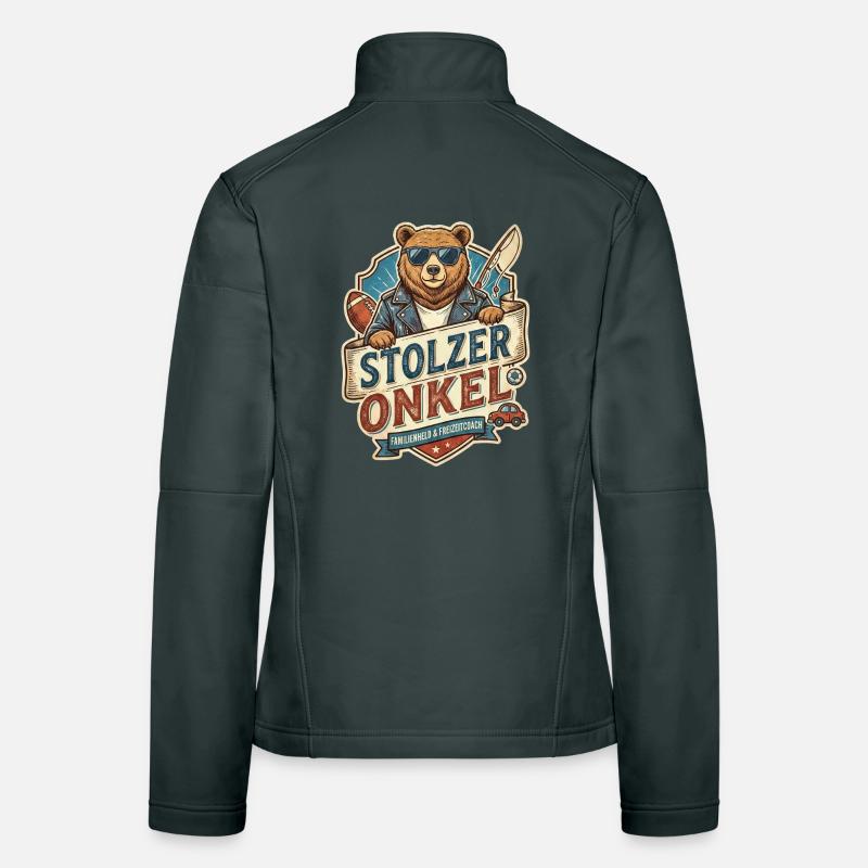 Stolzer Onkel Bär – Freizeitheld Frauen Softshelljacke