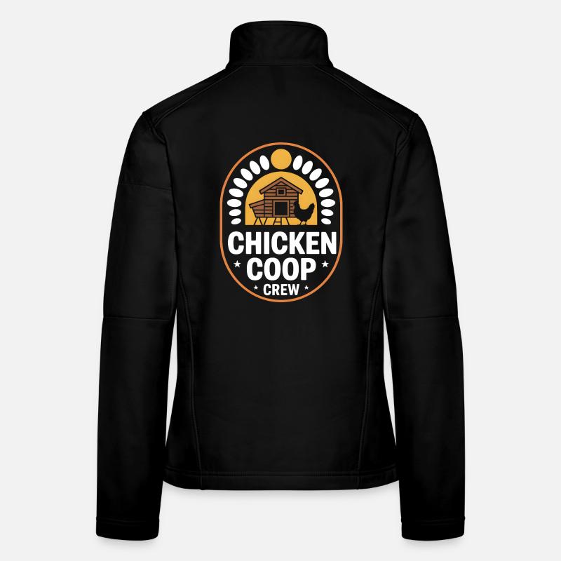 Chicken Coop Crew Hühnerhalter Huhn Frauen Softshelljacke