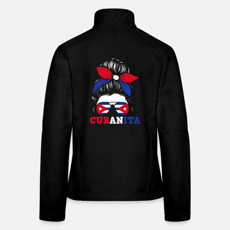 Cuba Pride & Home - Design du drapeau de Cuba Veste en tissu softshell Femme