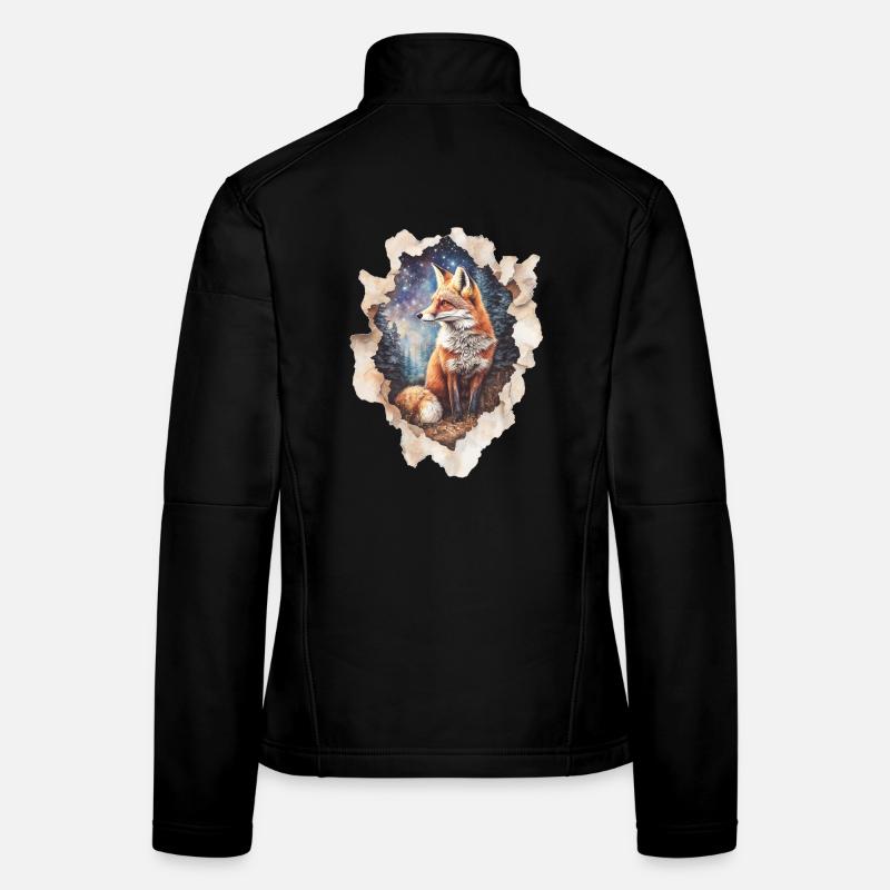Fuchs Sternenhimmel Frauen Softshelljacke