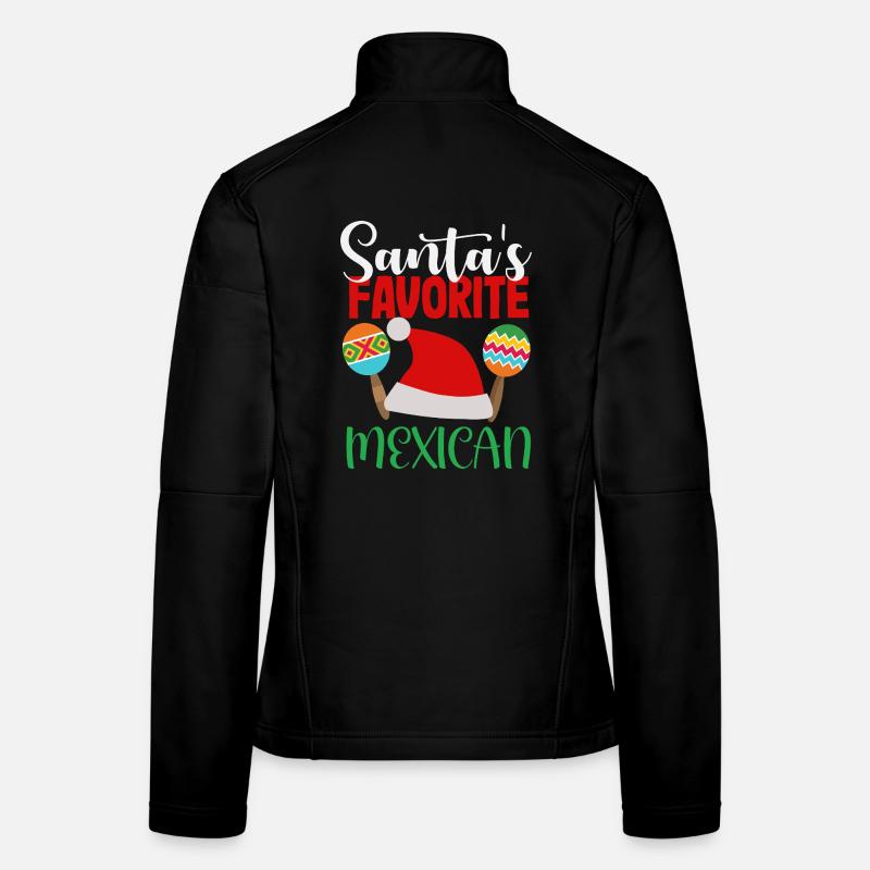 Fierté du Mexique & Maison Drapeau du Mexique Veste en tissu softshell Femme