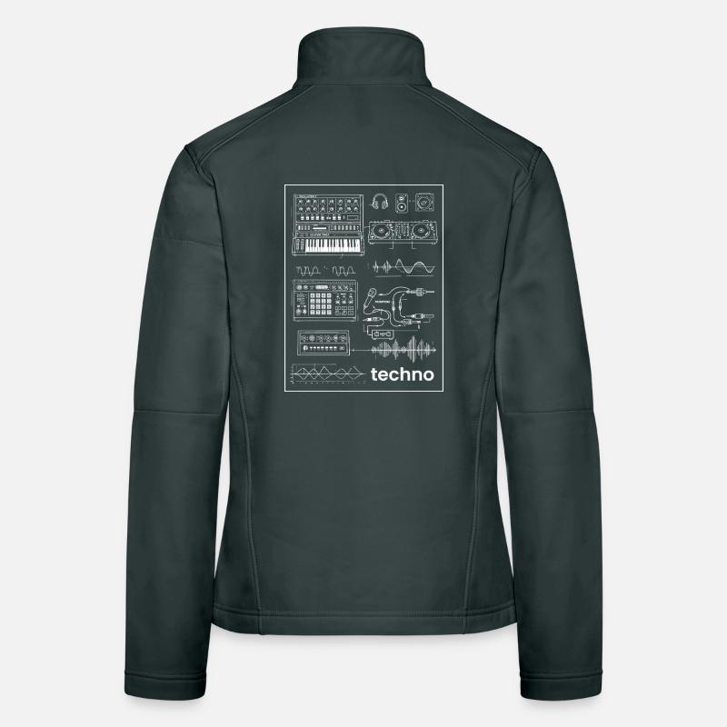 Techno Studio Synthese Frauen Softshelljacke