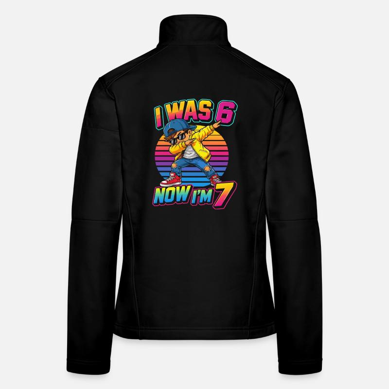 J'avais 6 ans, maintenant j'en ai 7 ! Veste en tissu softshell Femme