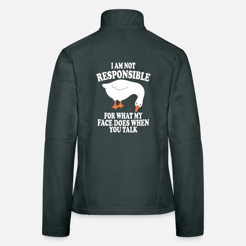 Pas responsable de l’oie Veste en tissu softshell Femme