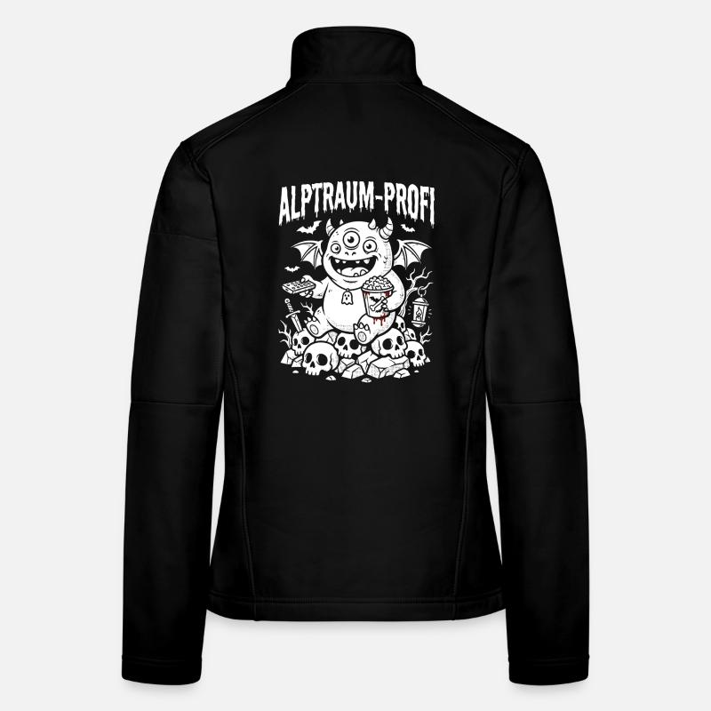 Minimalist Blood Drop Horror Design Women's Softshell Jacket