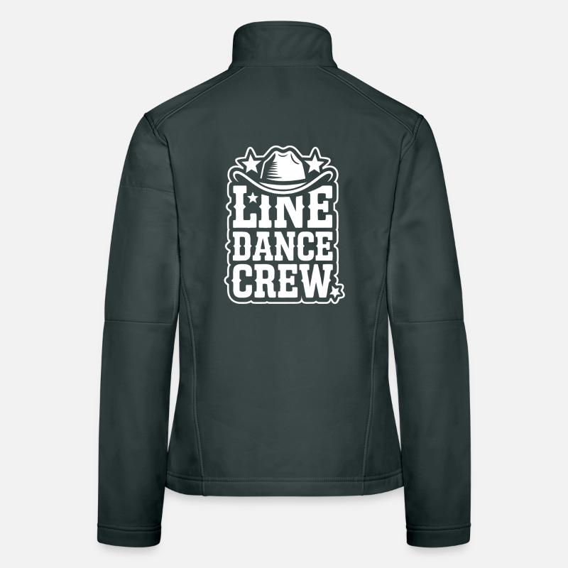 Line Dance Crew – Western Hat Logo Women's Softshell Jacket
