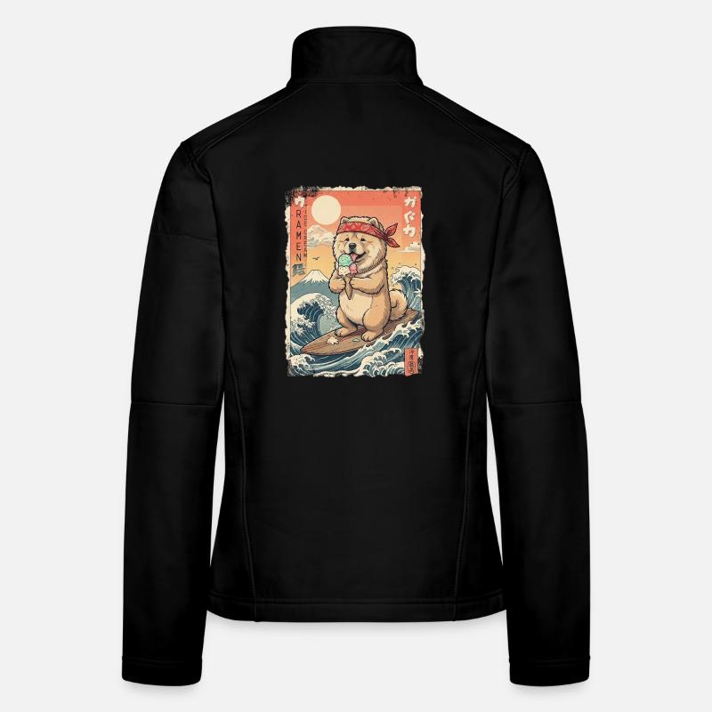 Chow Chow Kawaii Frauen Softshelljacke