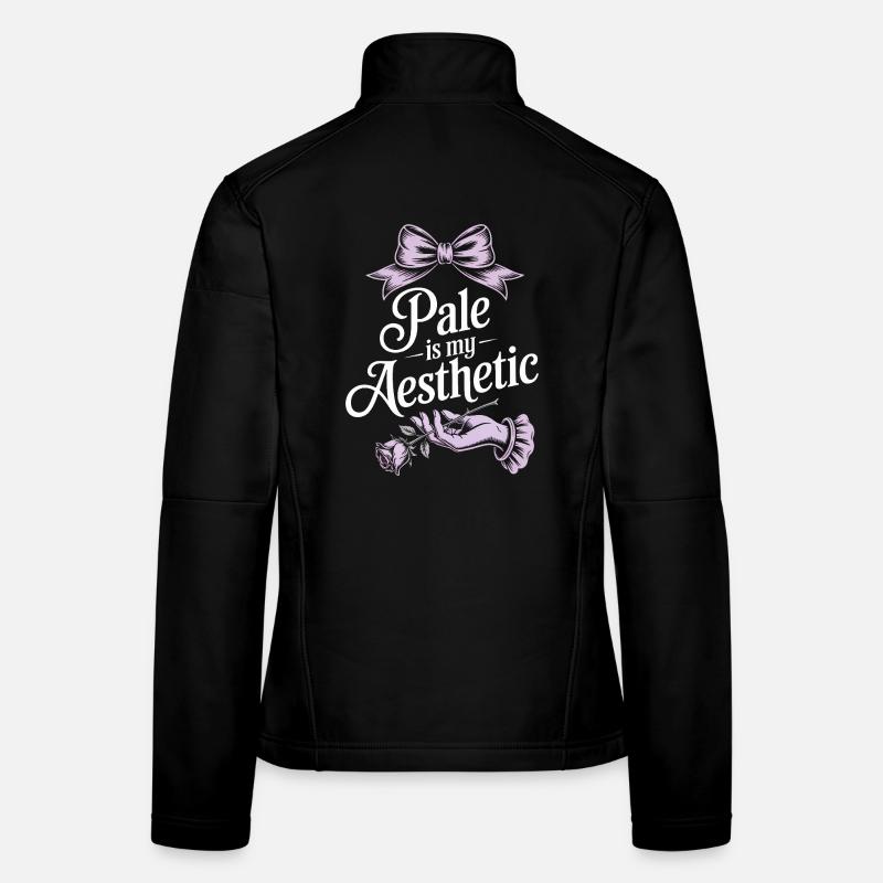 Rose Bow Esthétique Pâle Veste en tissu softshell Femme
