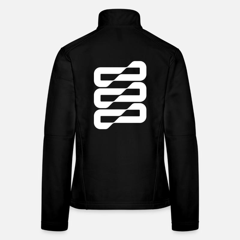 Flowwave Stripes Abstract Women's Softshell Jacket
