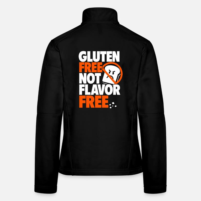 Sans gluten, pas sans arôme Veste en tissu softshell Femme