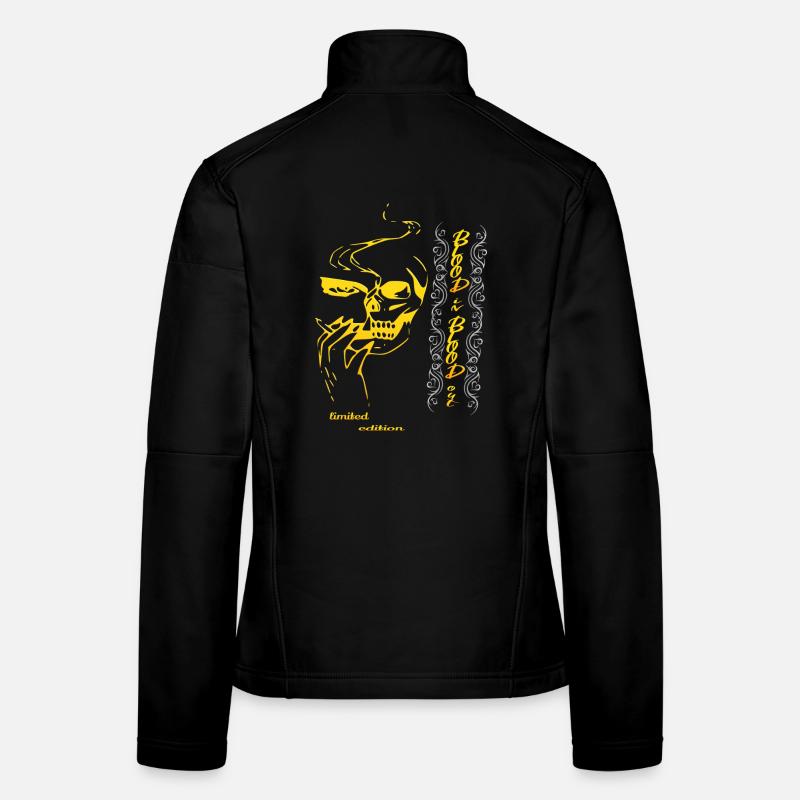 Crâne crâne crâne Veste en tissu softshell Femme