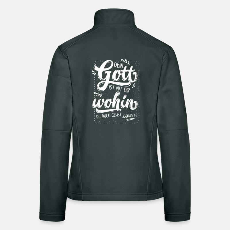 Dein Gott Ist Mit Dir Frauen Softshelljacke