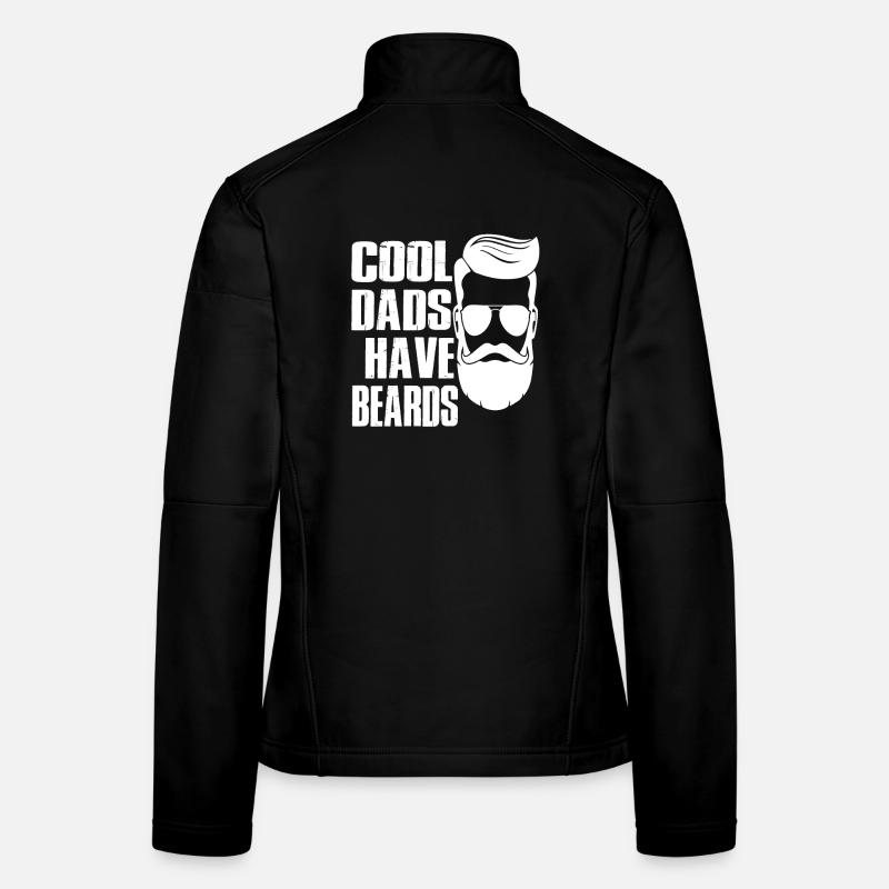 coole Väter haben Bärte Frauen Softshelljacke