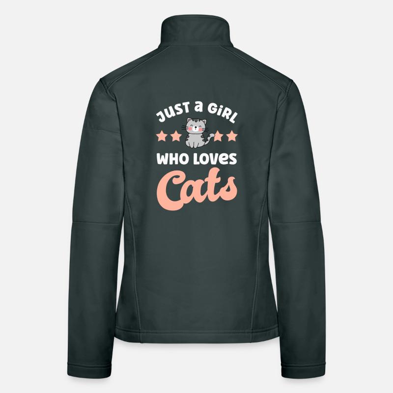 Chats Chats Veste en tissu softshell Femme