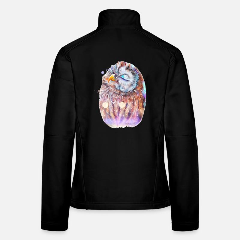 Hibou Veste en tissu softshell Femme
