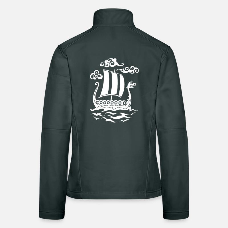 Funny white Drakkar Women's Softshell Jacket